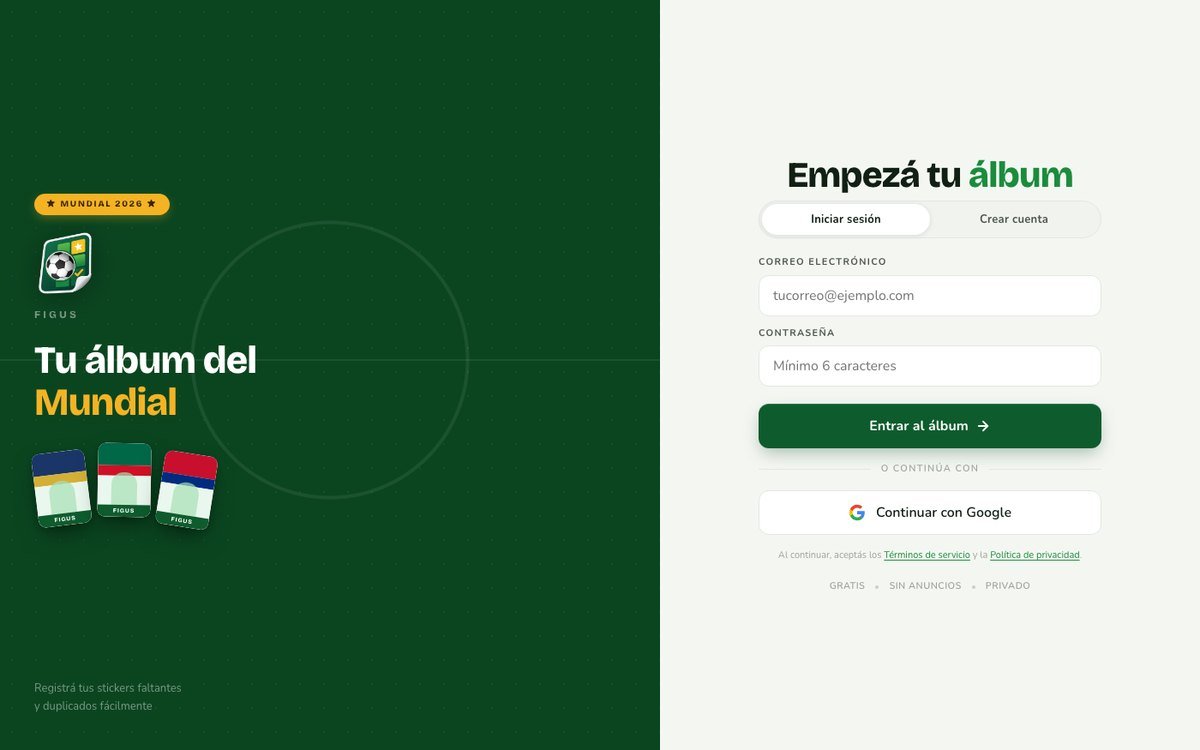 Figus — World Cup sticker album app