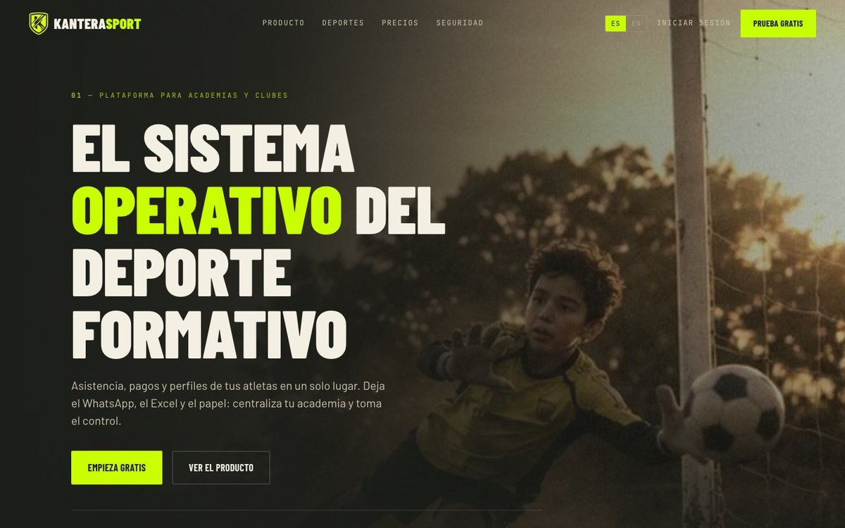 Kantera Sport — youth sports management platform